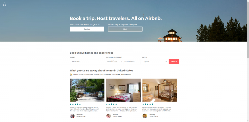 AirBnB Website