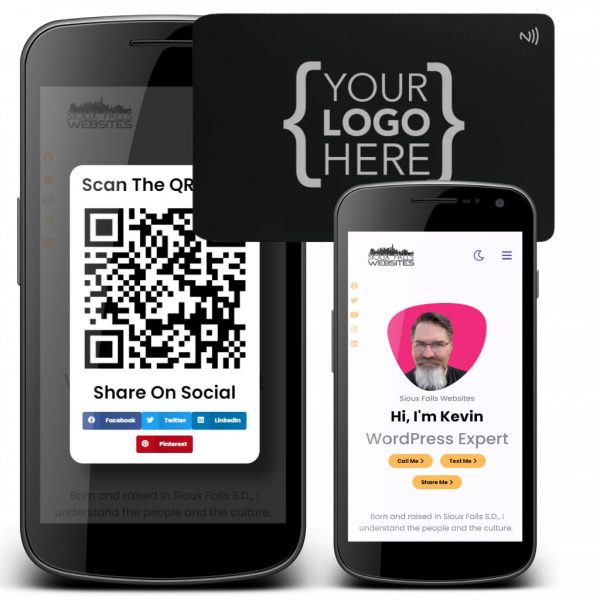 Website With Digital Tap Card